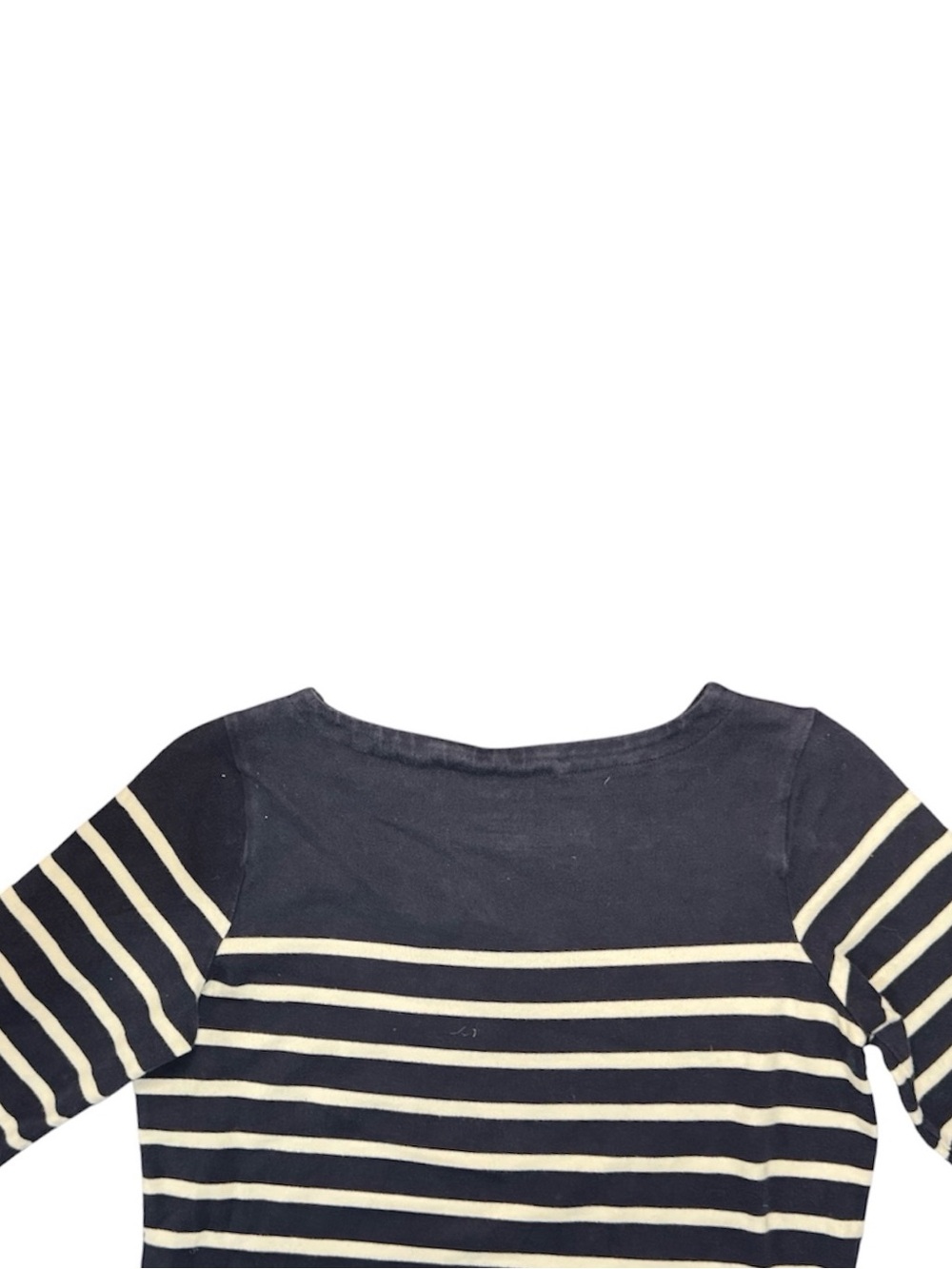L.L. Bean | Navy and White Striped Midi Shirtdress Women’s Size Small Regular - Picture 5 of 5
